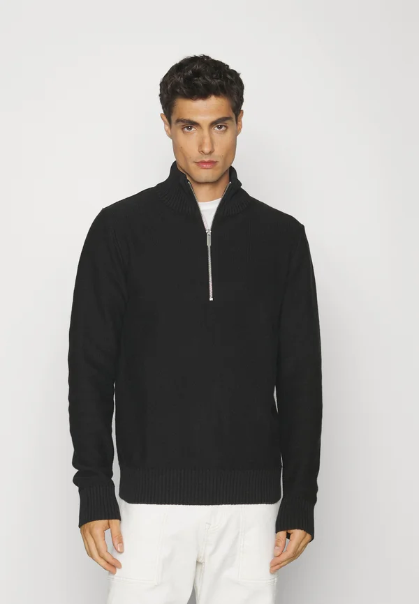 SLHAXEL HALF ZIP - Jumper - black
