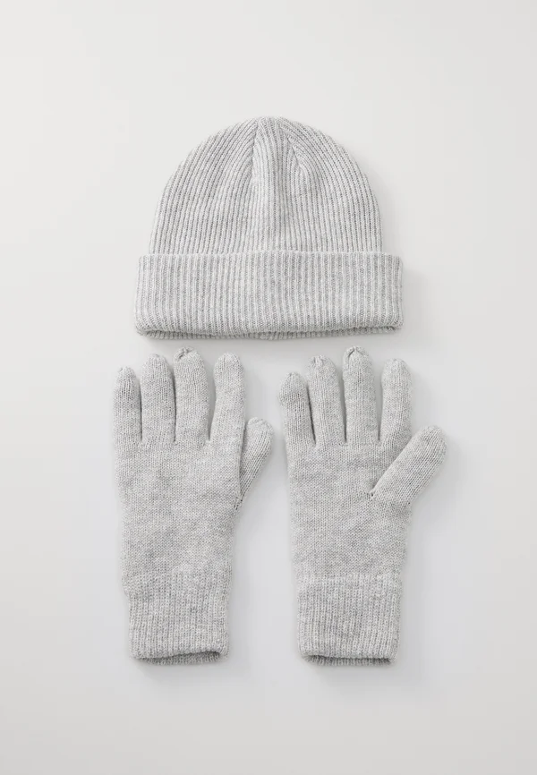 SLHCRAY GIFTBOX SET - Gloves - light grey melange