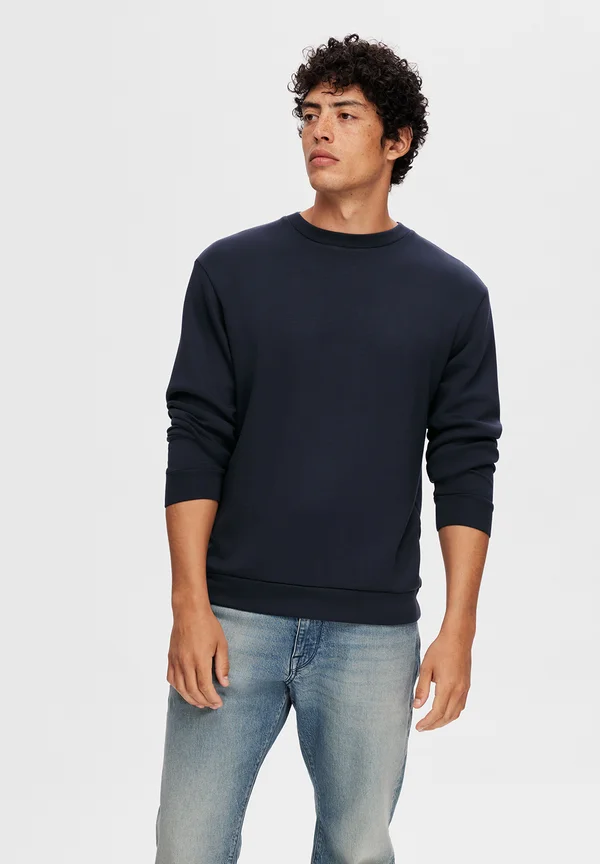 SLHEMANUEL SOFT CREW NECK NOOS - Sweatshirt - sky captain