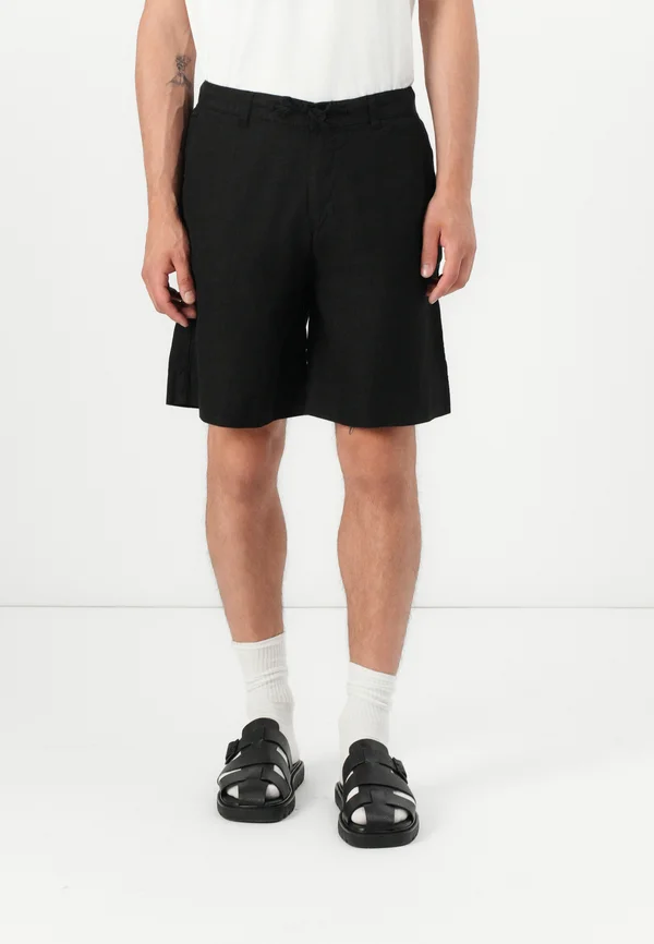 SLHLOOSE MAGNUS SUN STRING - Shorts - black