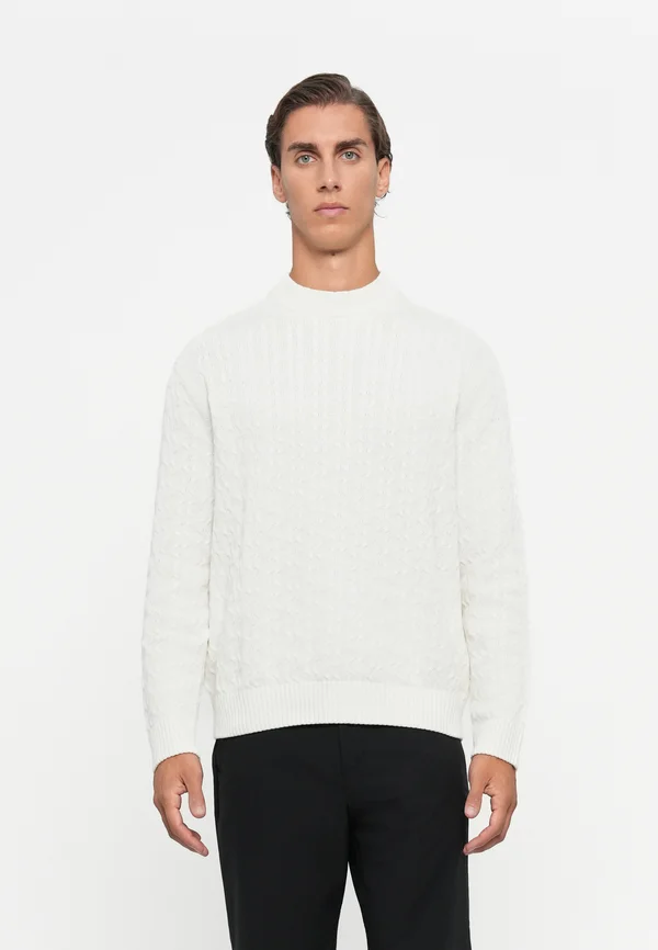 SLHPHILIP CREW NECK - Jumper - egret