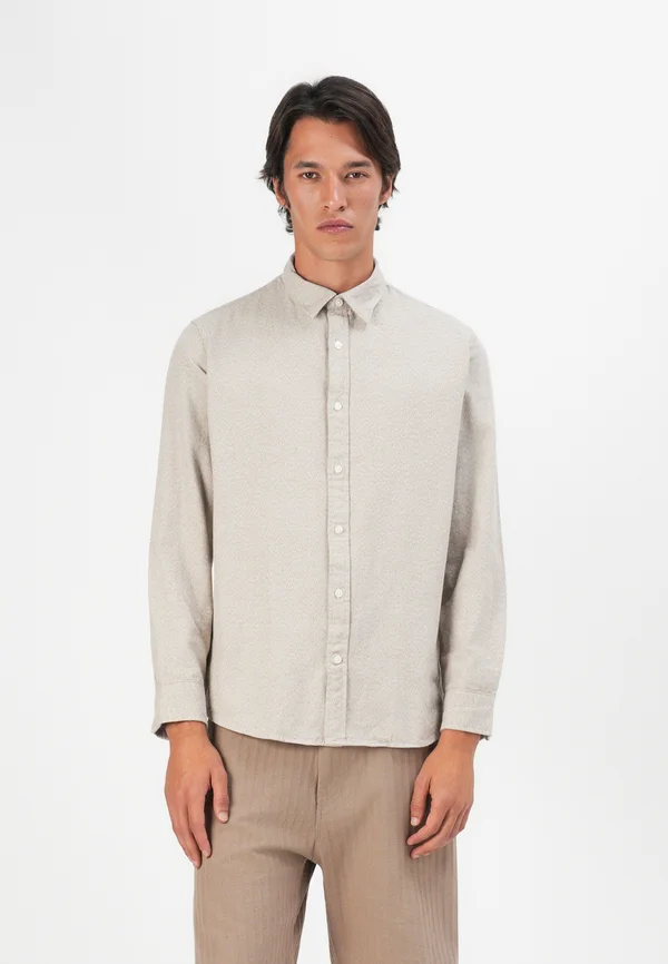 SLHREGNOAH BRUSHED TWIST - Shirt - egret