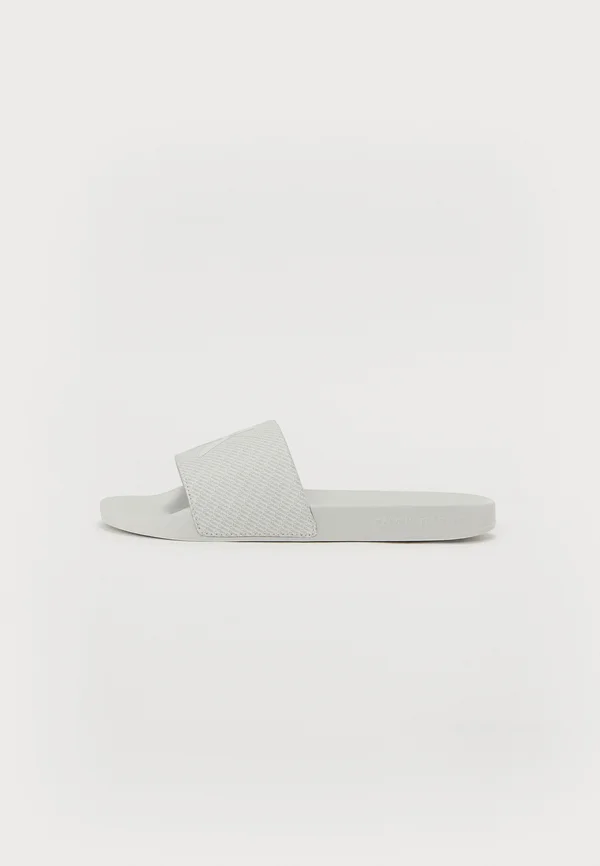 SLIDE PRINT - Mules - oyster mushroom/formal grey