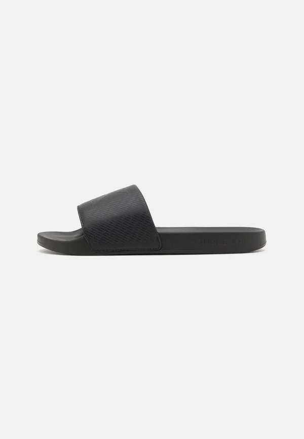 SLIDE PRINT - Mules - triple black