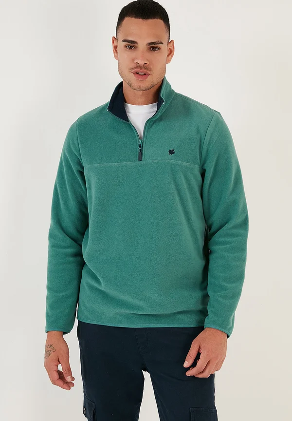 SLIM FIT - Fleece jumper - benetton color