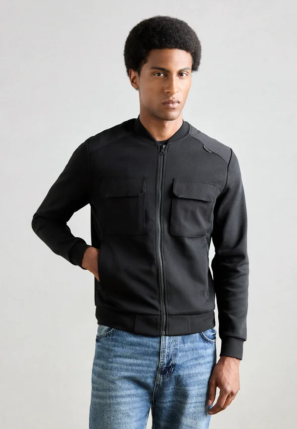 SLIM FIT IN - Bomber Jacket - black
