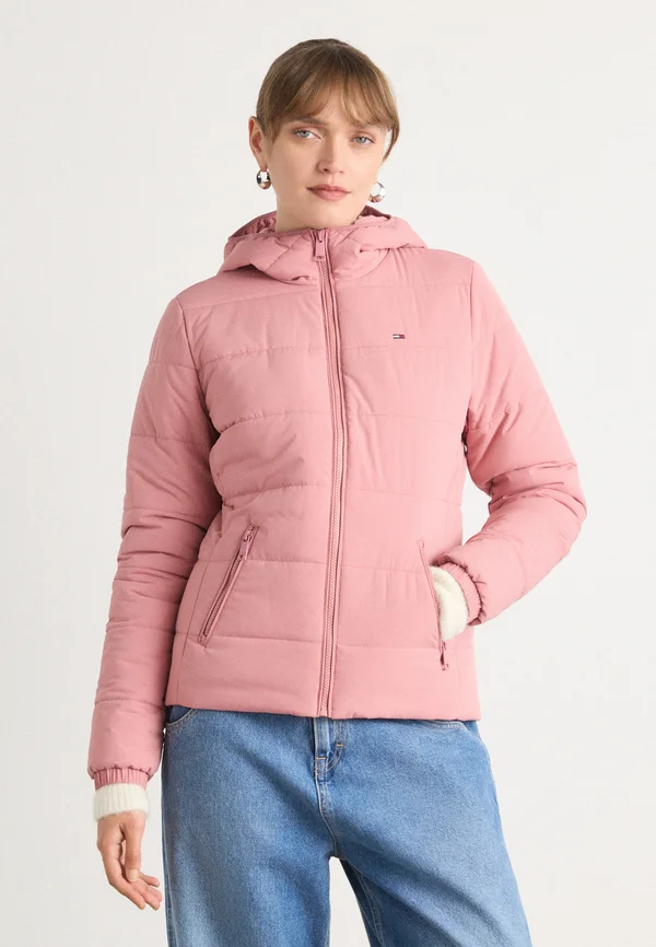 SLIM HOODED JACKET - Light jacket - tahiti berry