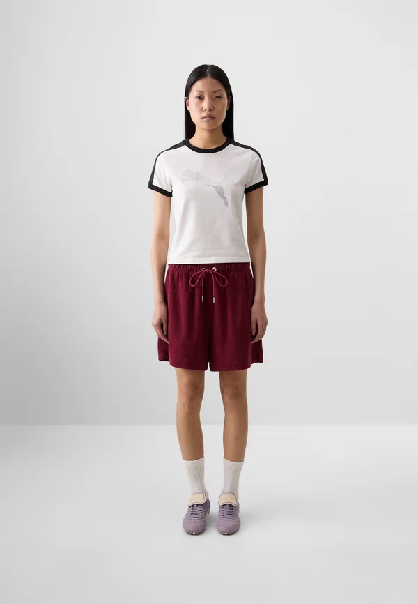 SLIM TEE - Print T-shirt - white