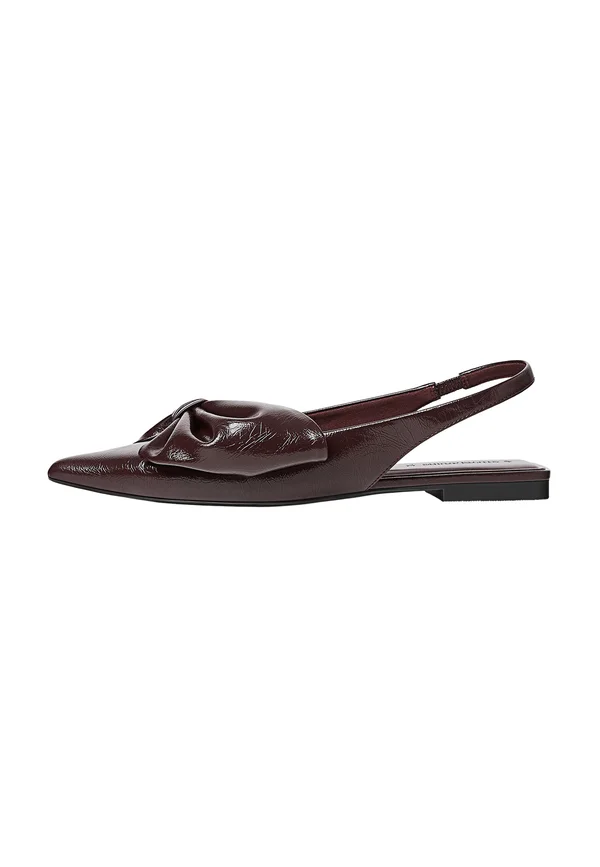 Slingback ballet pumps - dark red