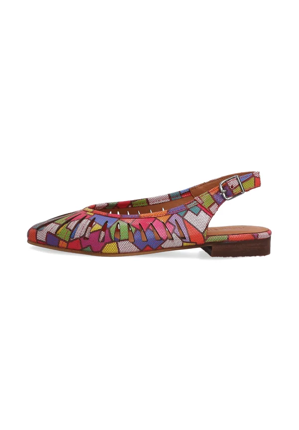 Slingback ballet pumps - multicoloured