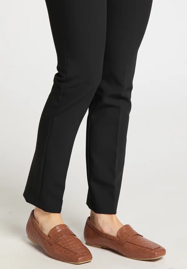 Slip-ons - braun krokodil