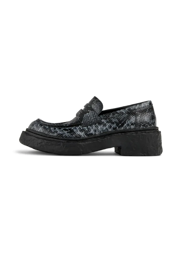 Slip-ons - grau schwarz