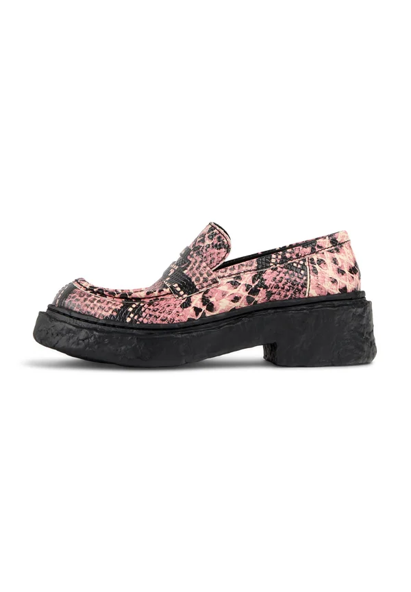 Slip-ons - rosa schwarz
