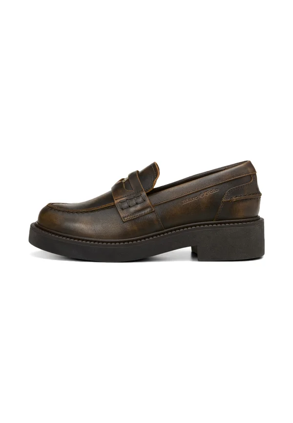 Slip-ons - vintage dark brown