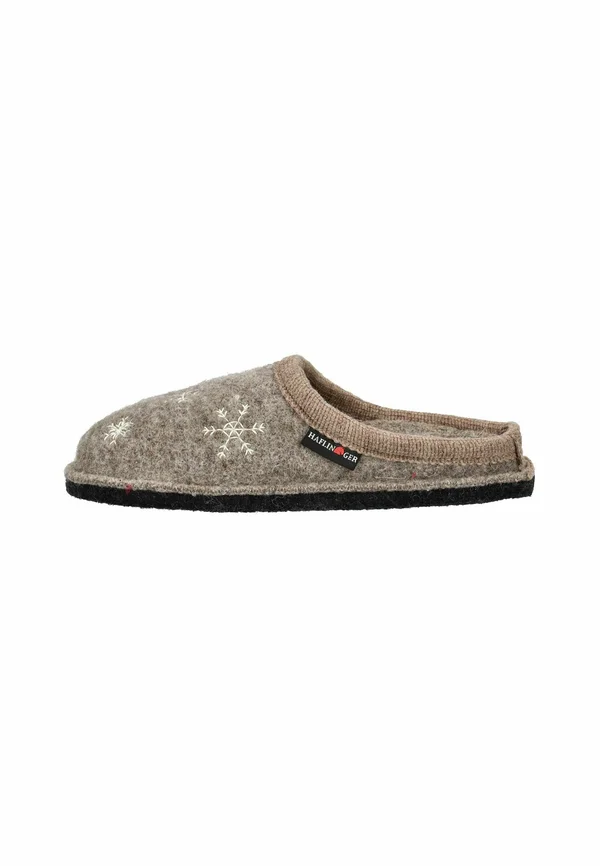 Slippers - beigemeliert öko