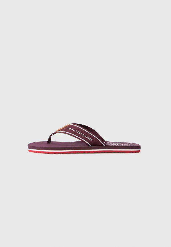 Slippers - deep burgundy