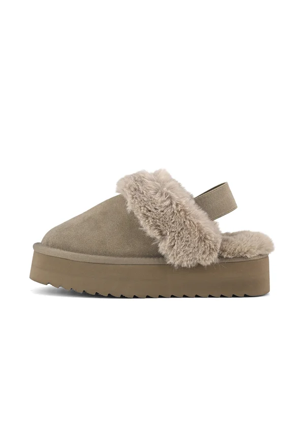 Slippers - taupe