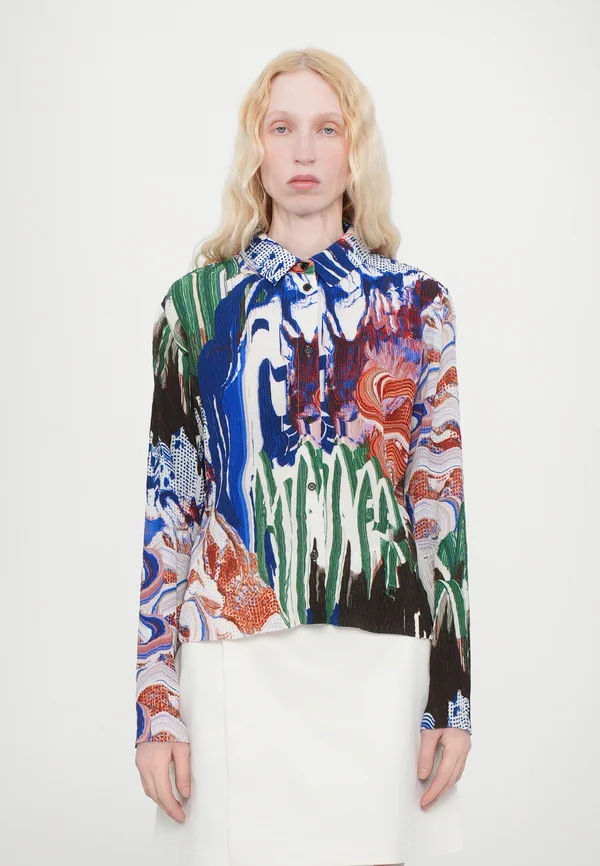 SLOPE  - Button-down blouse - multi coloured