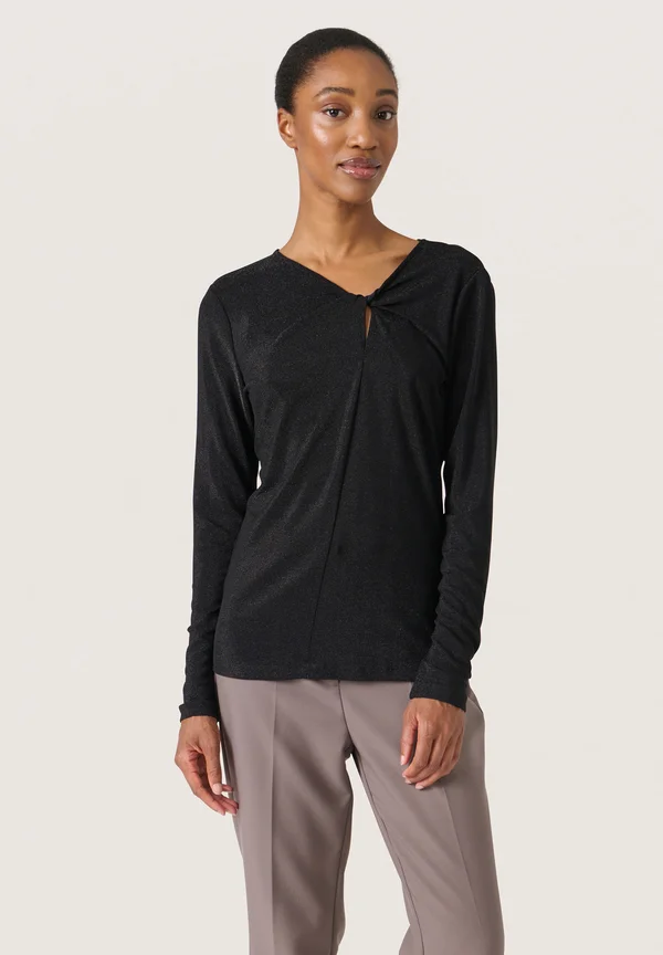 SLSkylara Knot Tee - Long sleeved top - black
