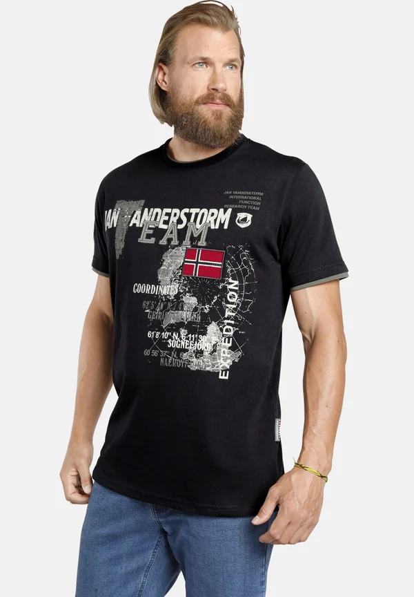 SÖLVE - Print T-shirt - schwarz