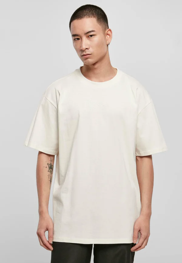 SMALL SIGNATURE ESSENTIAL  - Basic T-shirt - off white