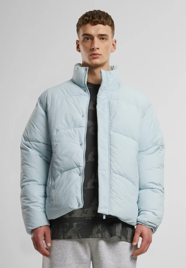 SMALL SIGNATURE PUFFER - Winter jacket - light blue