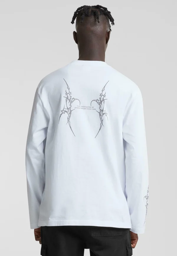 SMALL SIGNATURE TRIBAL - Long sleeved top - white
