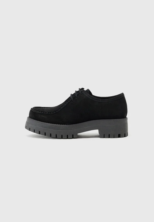 Smart lace-ups - black