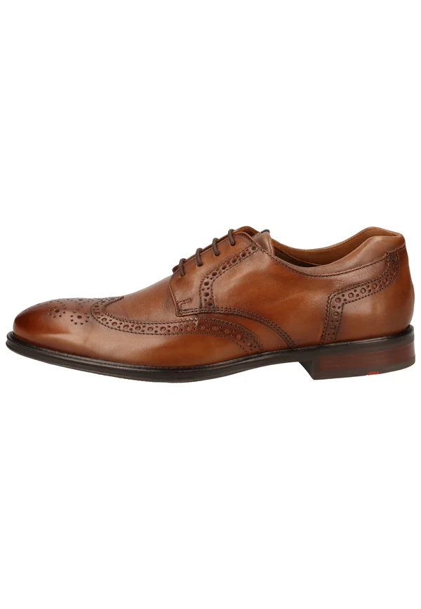 Smart lace-ups - cognac