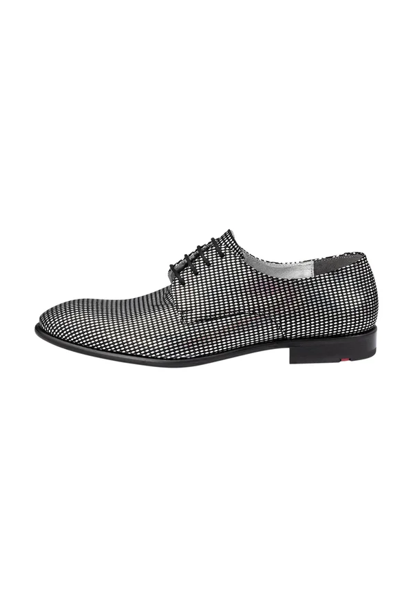 Smart lace-ups - silbergrau