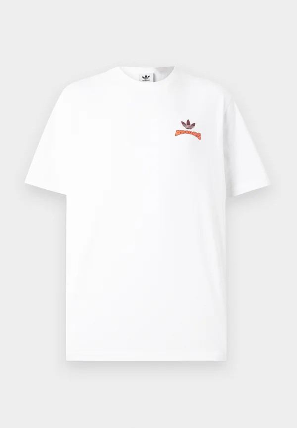 SMILEY DAISY UNISEX - Print T-shirt - white