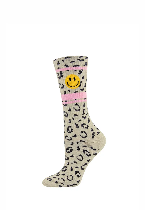 SMILEY - Socks - elfenbein mel