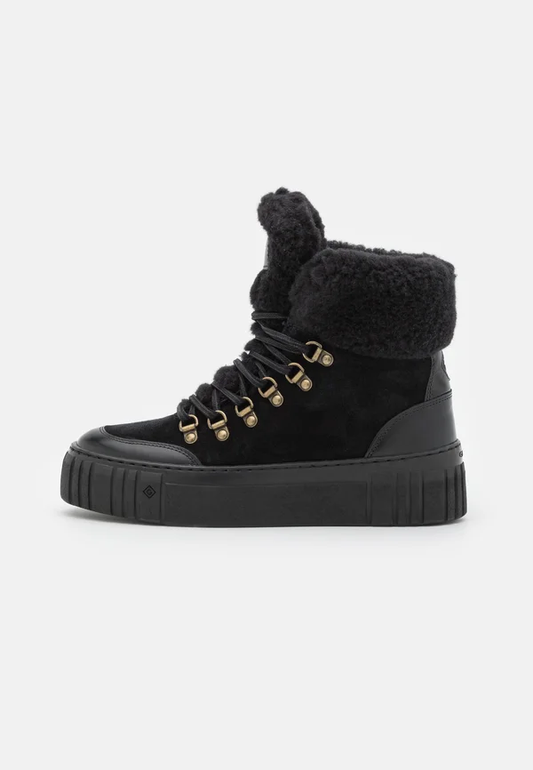 SNOWMONT - Lace-up ankle boots - black