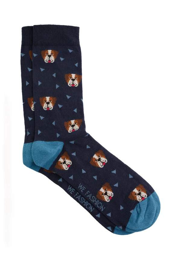 Socks - navy blue