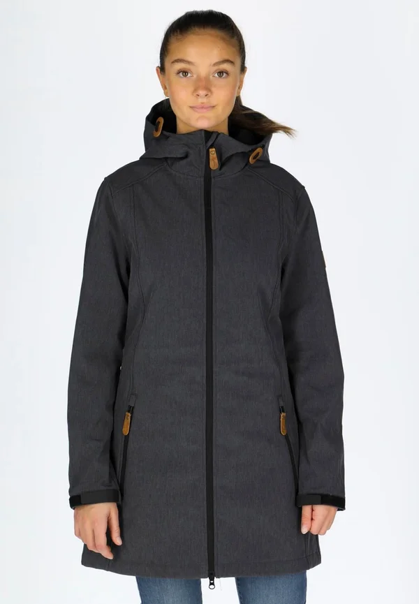 Soft shell jacket - grey melange