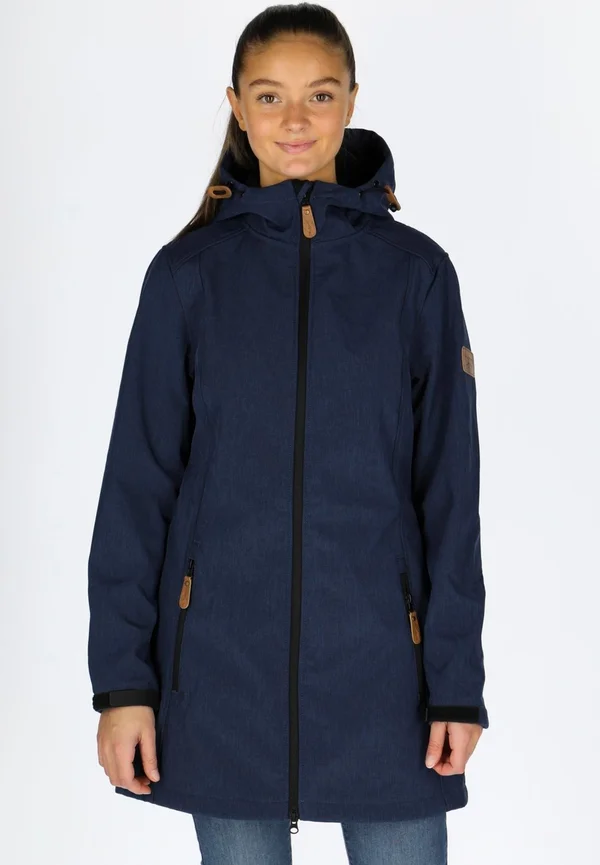 Soft shell jacket - navy melange