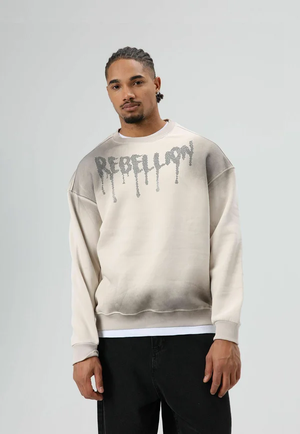 SOFT TEXTURE - Sweatshirt - stone