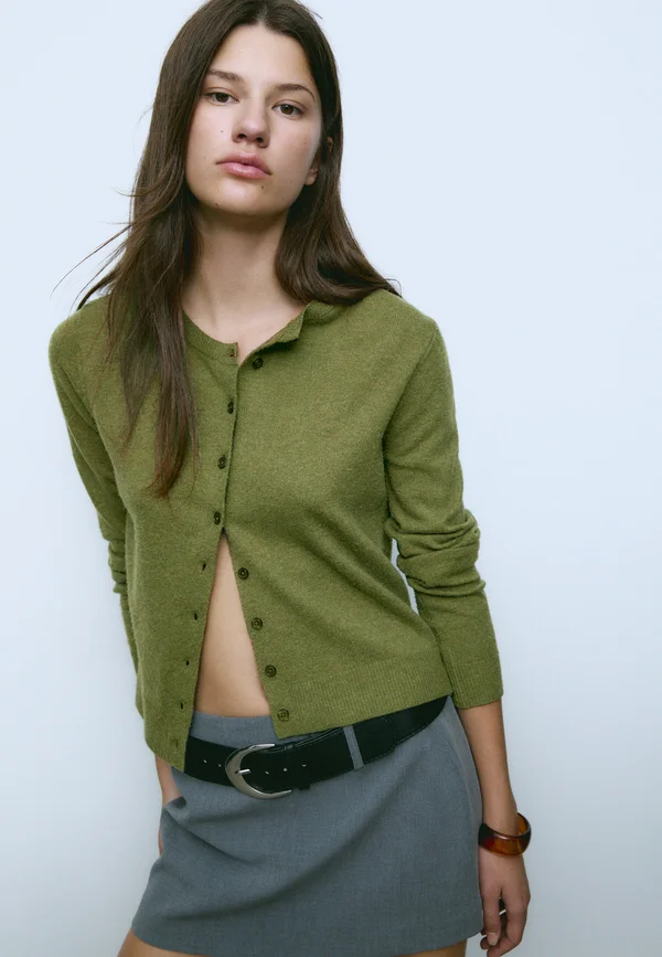 SOFT-TOUCH - Cardigan - evergreen