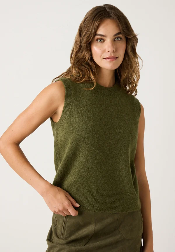 SOFTER RUNDHALS - Jumper - olive leaf