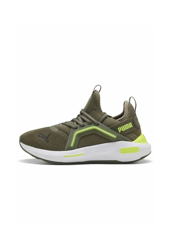 SOFTRIDE ENZO - Training shoe - loden green yellow alert
