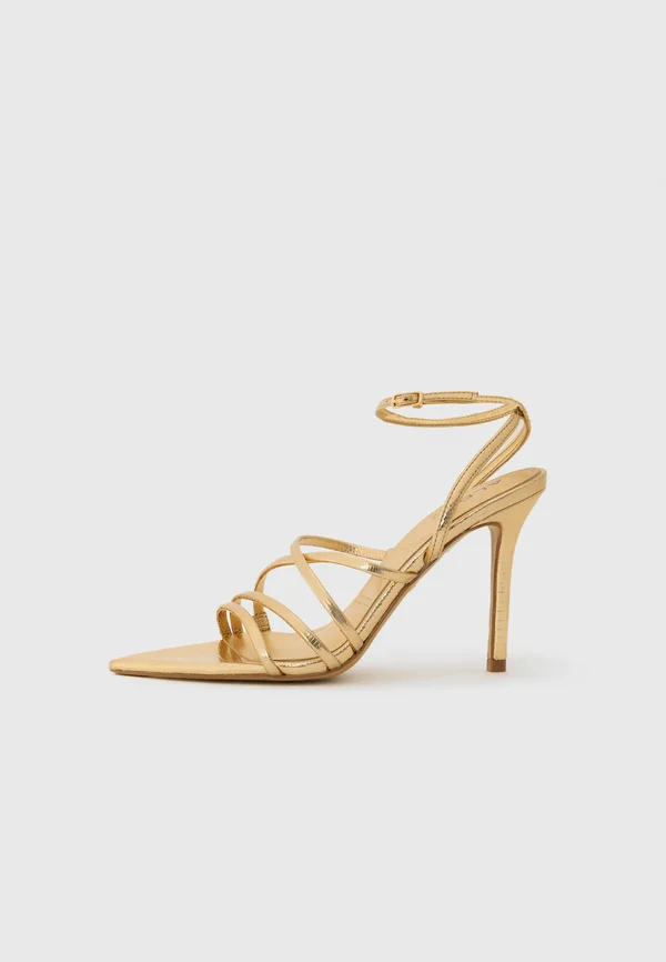 SOLANIA - High heeled sandals - gold-coloured