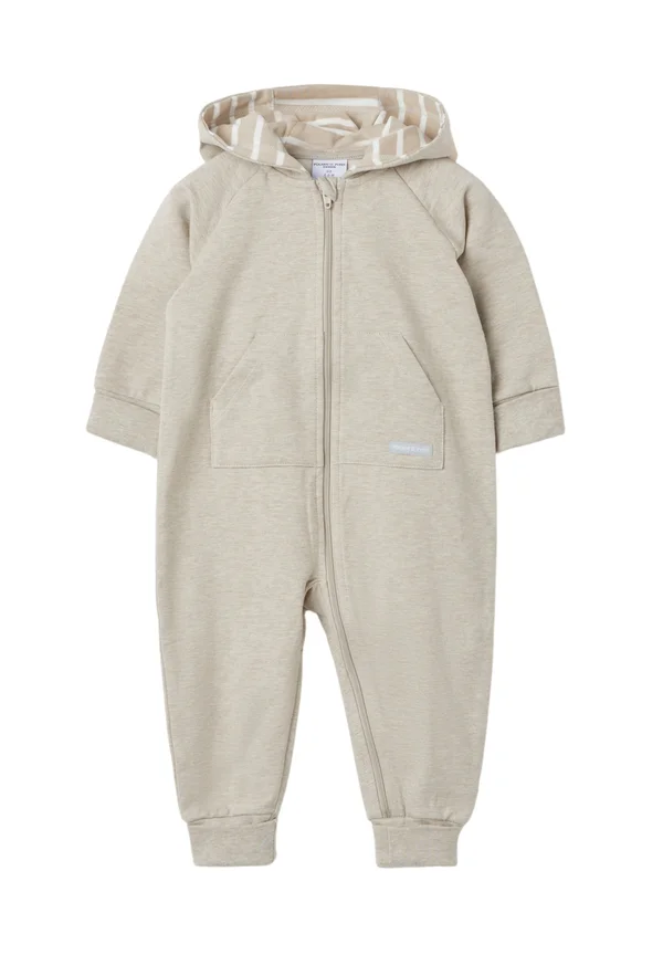 SOLID ALL-IN-ONE INSIDE - Jumpsuit - ecru melange