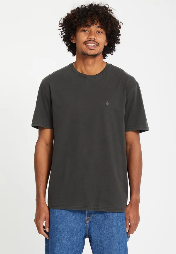 SOLID STONE - Basic T-shirt - black