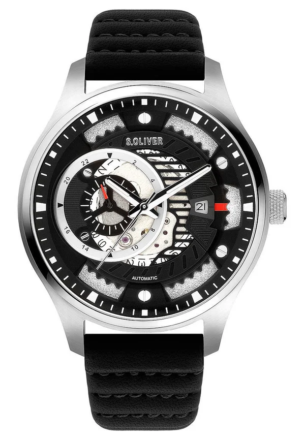 S.OLIVER HERREN-UHREN ANALOG AUTOMATIK - Watch - schwarz