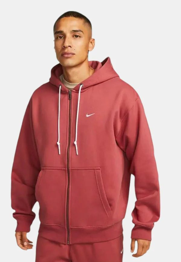 SOLO - Zip-up sweatshirt - multicolor brick red