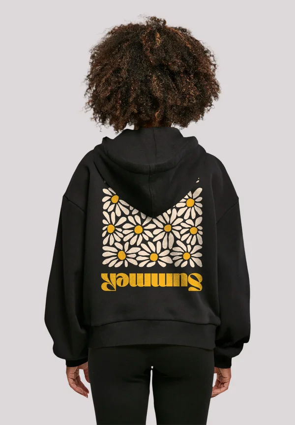 SOMMER SONNENBLUME - Hoodie - schwarz