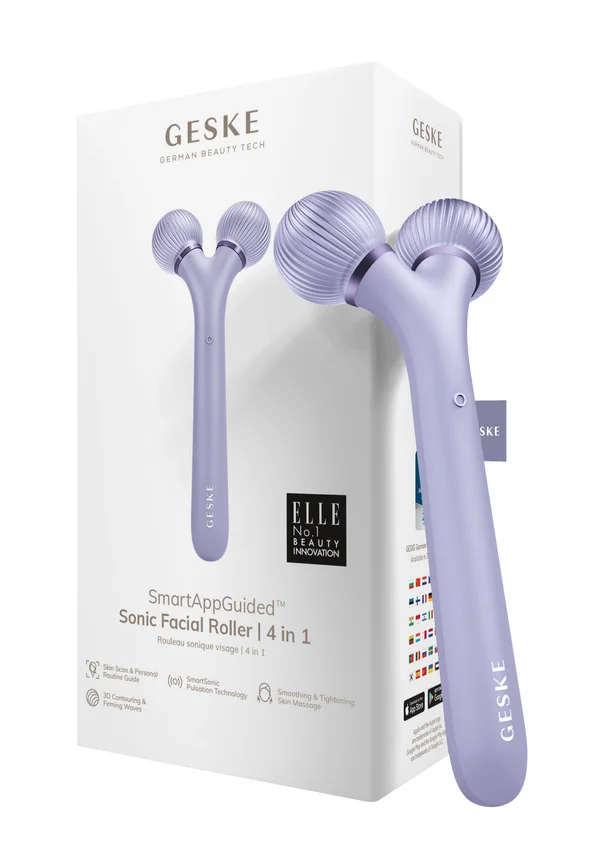 SONIC FACIAL ROLLER | 4 IN 1 - Skincare tool - purple