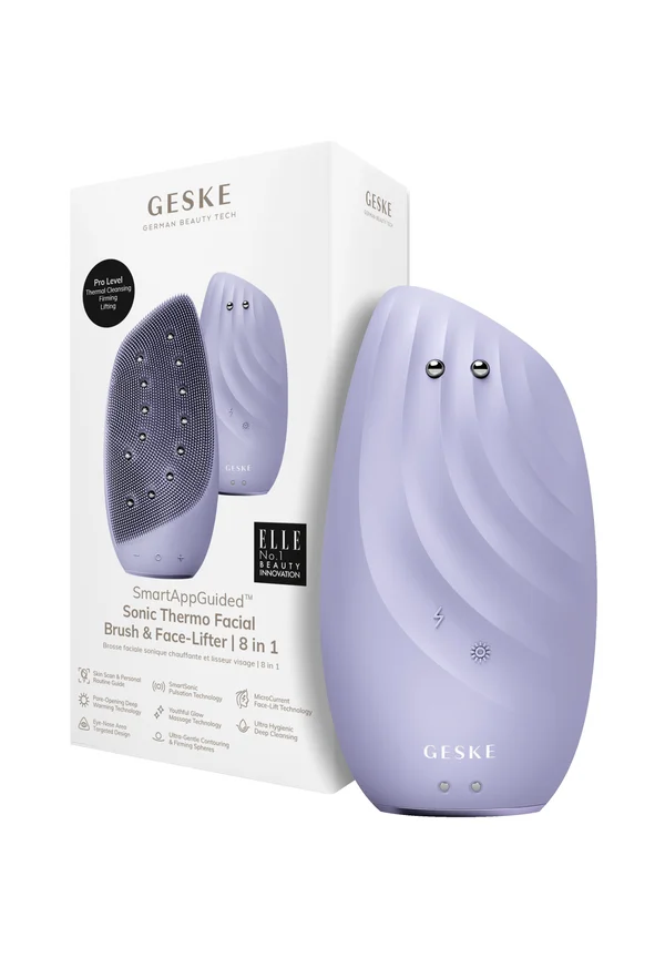 SONIC THERMO FACIAL BRUSH FACE-LIFTER | 8 IN 1 - Skincare tool - purple