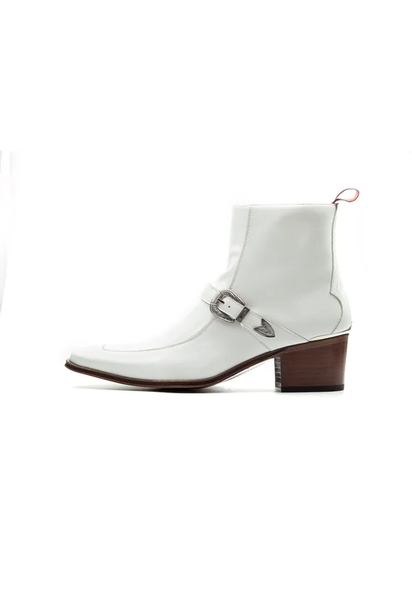 SPARK MANERO - Classic ankle boots - white