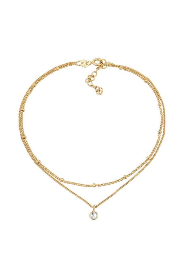 SPARKLING BASIC CHARM - MIT KRISTALLEN VON SWAROVSKI® - Anklet - gold-coloured